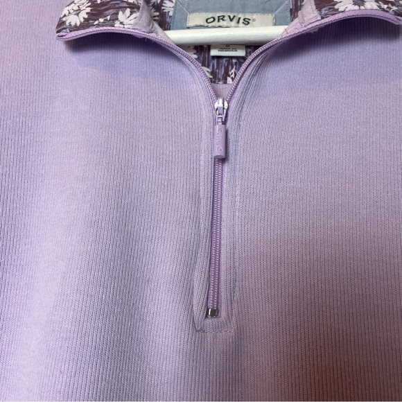 Orvis Quarter Zip Lavender Pull Over - Picture 5 of 10
